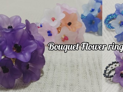 Easy Flower bouquet beaded ring