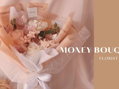 FLORIST VLOG - MONEY AND ARTIFICIAL FLOWER BOUQUET