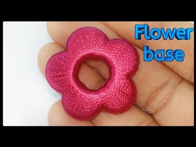 Flower base wrapping | Flower base | flower base wrapping with silk thread | @SuhithCreations