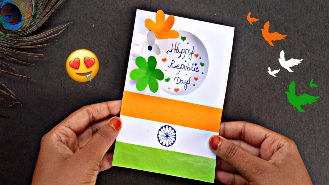 Happy Republic Day Card Making ???????????? | Republic Day Card 2023 | How to make 26th January card at home
