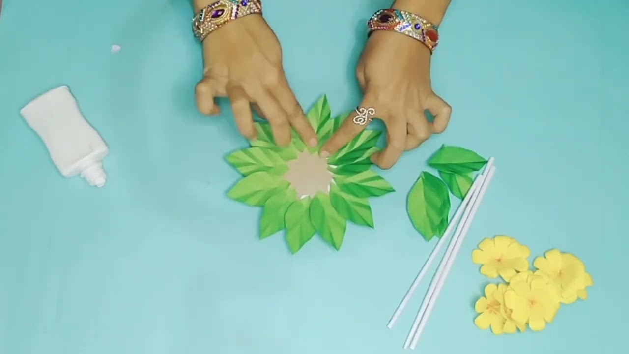 How to beautiful wall hanging craft. make a paper craft for home decoration . . .