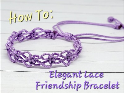 How To: Elegant Purple Lace Woven Bracelet | Very Easy Macrame (you won't believe how easy!)