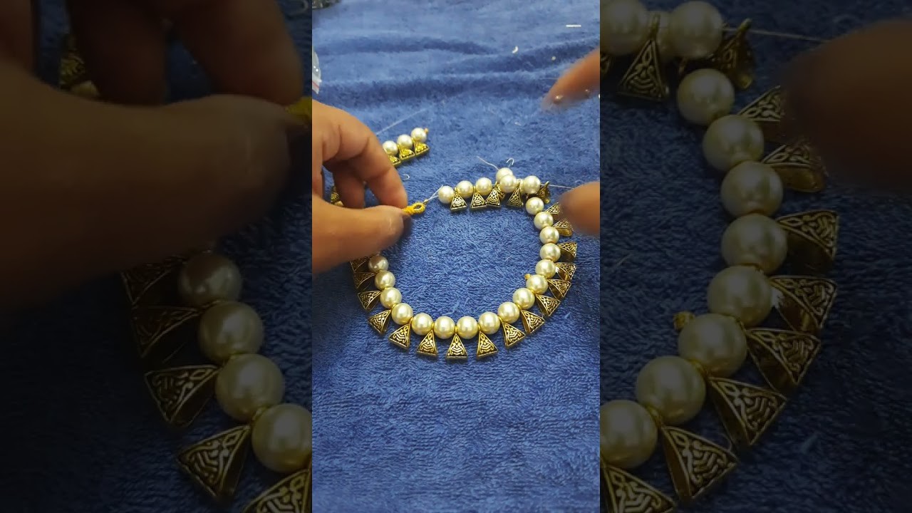 How to make a pearl antic necklace