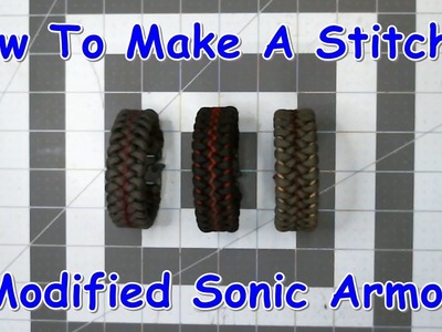 How To Make A Stitched Modified Sonic Armor Paracord Bracelet (Deep Cut)