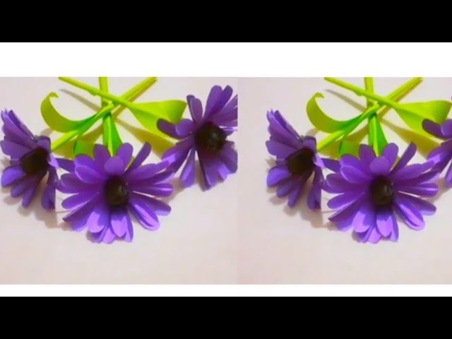 How to make paper flowers.flower bouquet Ideas at home.Paper flower tutorial @CrafterNadia