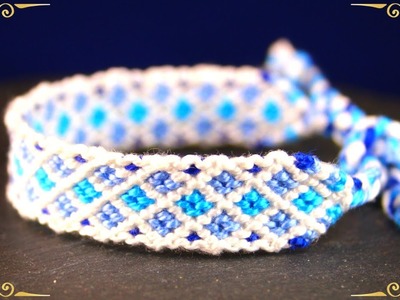 ICE Diamond Friendship Bracelet Tutorial | How to make a Diamond Bracelet | Diamond Bracelet Making