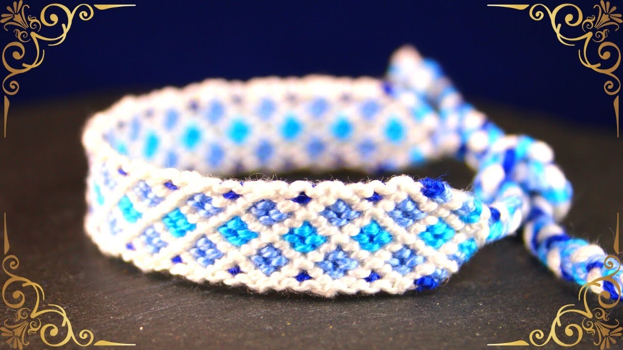 ICE Diamond Friendship Bracelet Tutorial | How to make a Diamond Bracelet | Diamond Bracelet Making