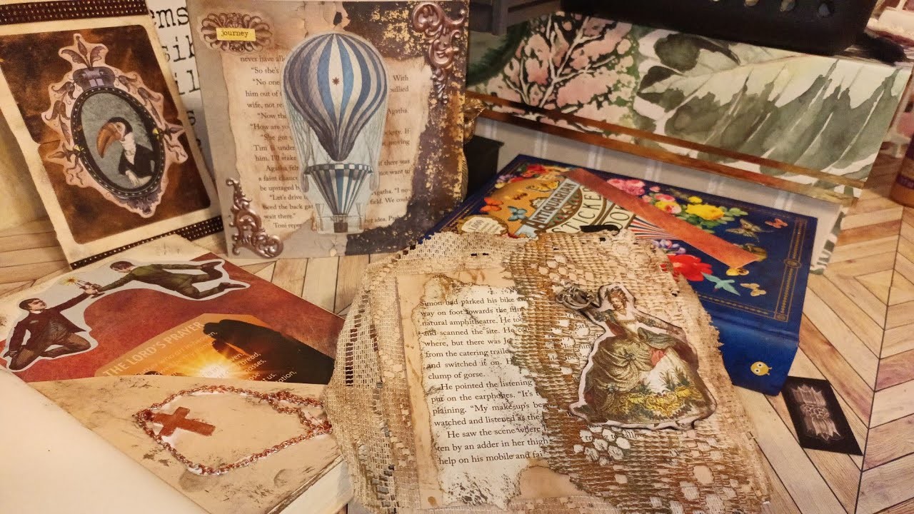 Junk Journal Mixed Media Tag and Card Getting Crafty