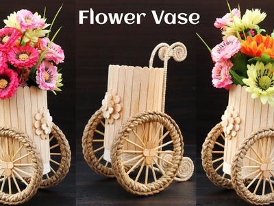 Jute Flower Vase Ideas Collection | Home decorating ideas handmade