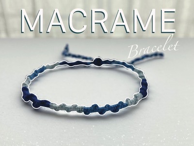 Macrame bracelet, forward knot macrame, friendship bracelet - easy macrame tutorial