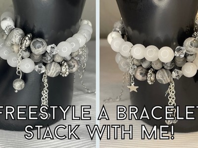 Make a Bracelet with me! *freestyle edition* | How to make a beaded bracelet with charms