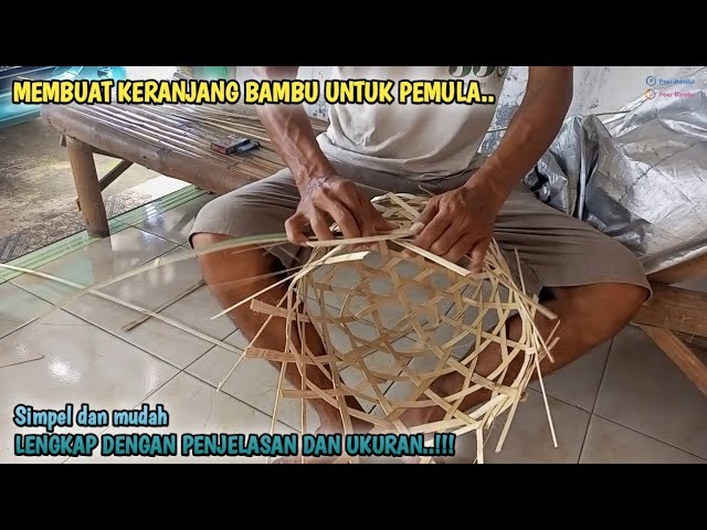 Membuat Keranjang Dari Bambu 3046