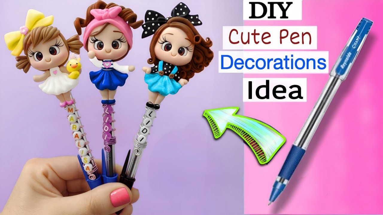 Pen Decoration Ideas | DIY School Supplies | How To Make | Pen Decoration | DIY | Paper Craft