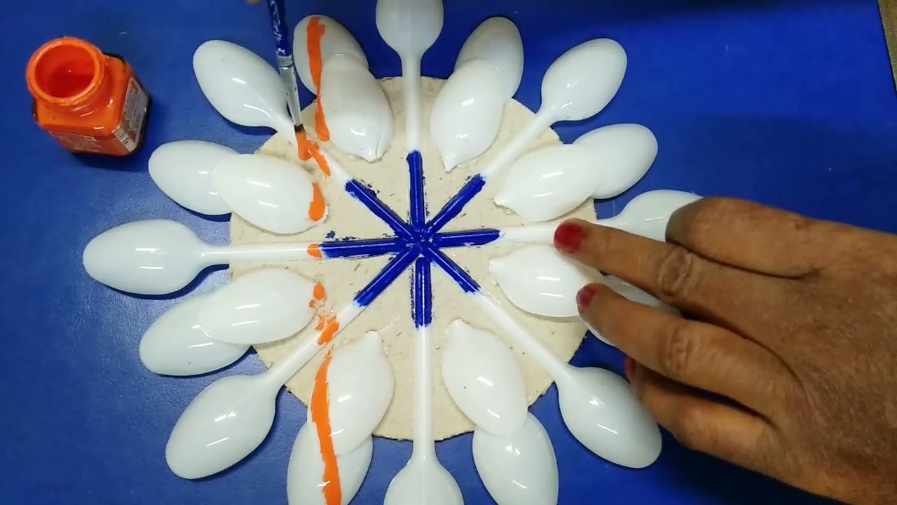 Republic Day Craft By Plastic Spoons ???????? Craft Ideas For School | Home Decor | Republic Day Craft