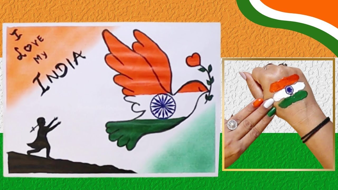 Republic day drawing & poster I Independence day drawing idea