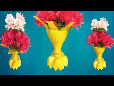 Reused Plastic Bottle Flower Pots Easy @TT DIY TECH ???? ✨️ ???? ♥️