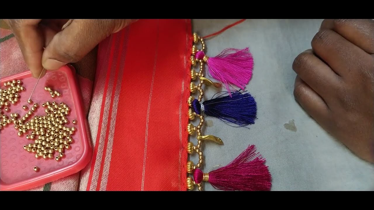 #saree #kuchu #780 #quick #grand #bridal #new #saree #kuchu #design #easy #Tassels #SmartArt&Crafts