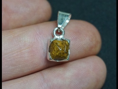 Setting the Tiny Yowah Opal Nut Pyramid in Handmade Sterling Silver Bezel