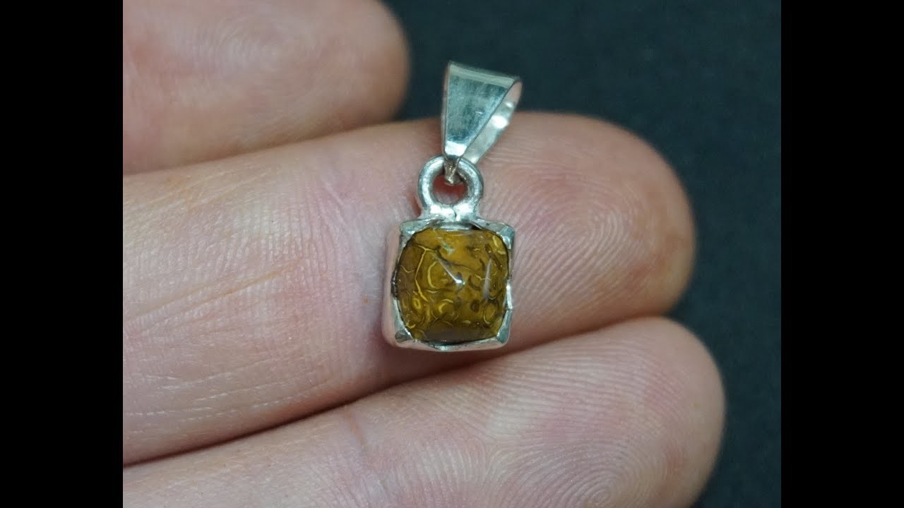 Setting the Tiny Yowah Opal Nut Pyramid in Handmade Sterling Silver Bezel