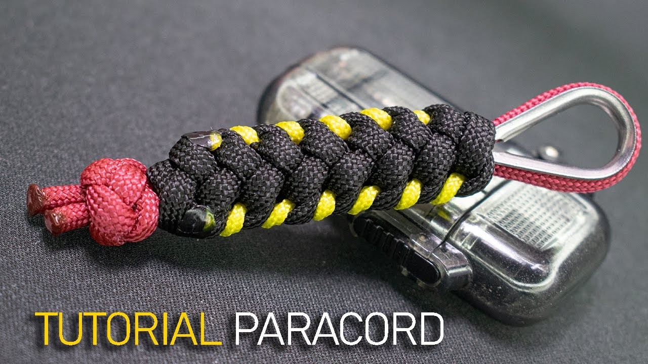 Tutorial Llavero paracord simple de triple color.