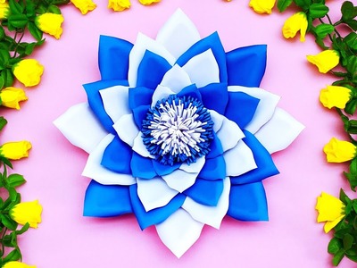 Beautiful Flowers Making With Wedding Backdrop | Making Flowers out of Paper | Amazing Flower Making