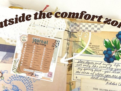 Combining prompts! | #JunkJournalJanuary Day 24 & 25 | Junk Journal With Me