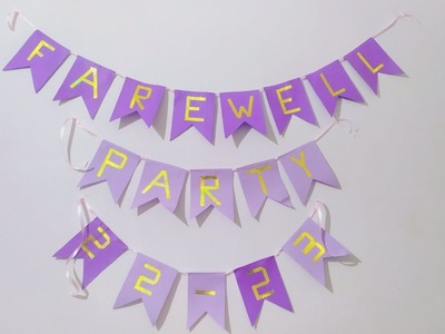 Diy banner for farewell party???????????? very easy to make????@beastcraftworld3798