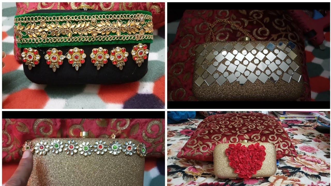 #diy #homemade purse design purane pers ko decorate Karen clutch design