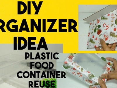 DIY : How to recycling plastic food containers. Kitchen decor idea|Kitchen organizer. storage idea