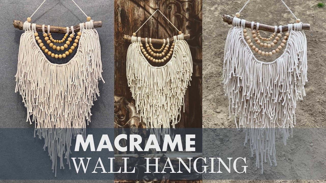 DIY: Macrame Tutorial | Easy & Simple Wall Hanging | Boho macrame