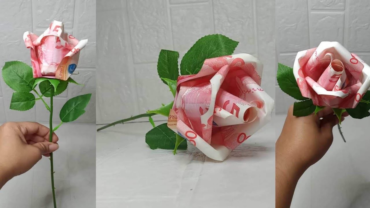 DIY MONEY ROSE | VALENTINES GIFT IDEA | Flower Bouquet | Shara's DIY