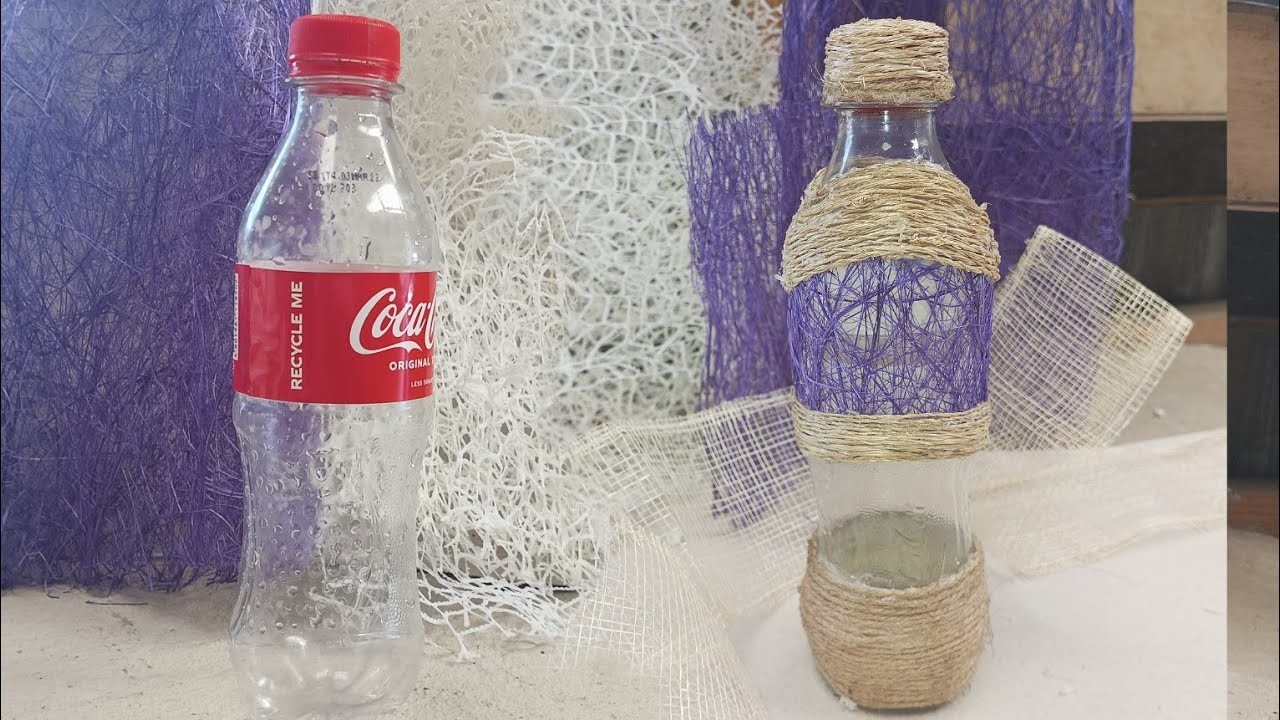 Don't throw this plastic bottle, Decorate them instead #1 #bottledecoration #craftideas