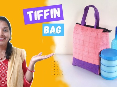 Easy Tiffin Bag Sewing from Old Clothes l Sonali's Creations