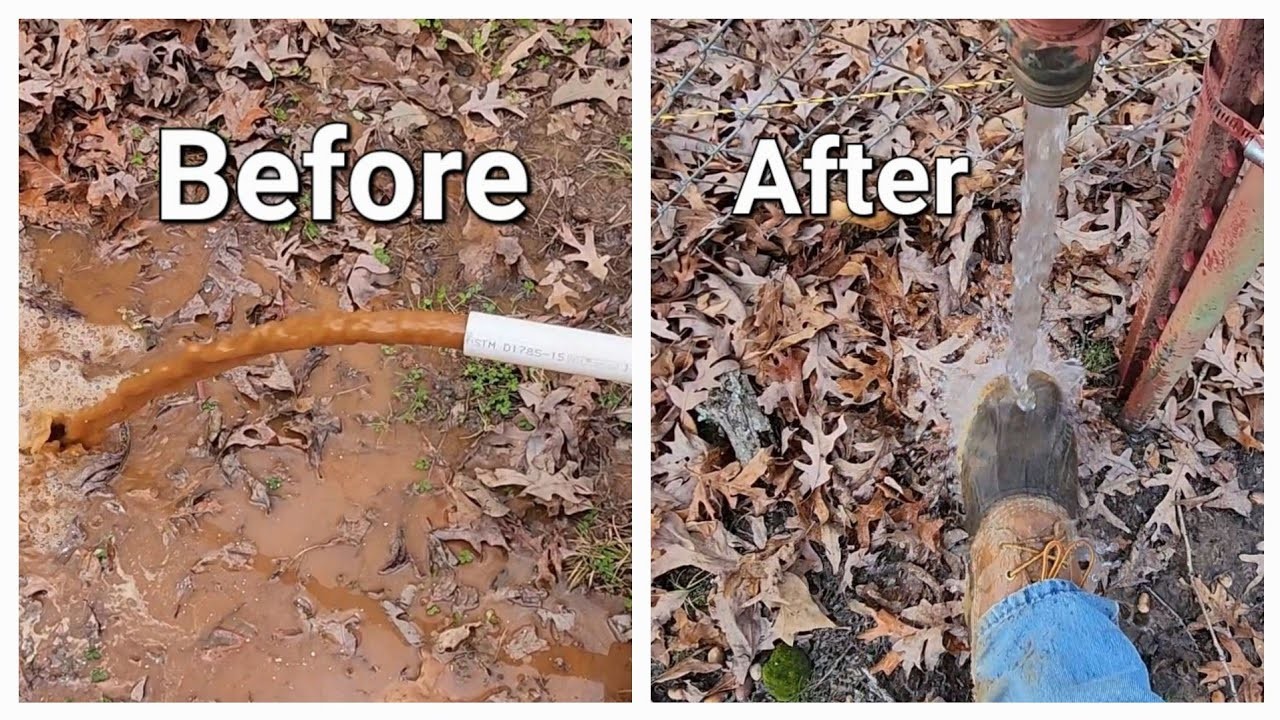 Fixing Muddy Well Water, Chemical Cleaning & Liner Install.