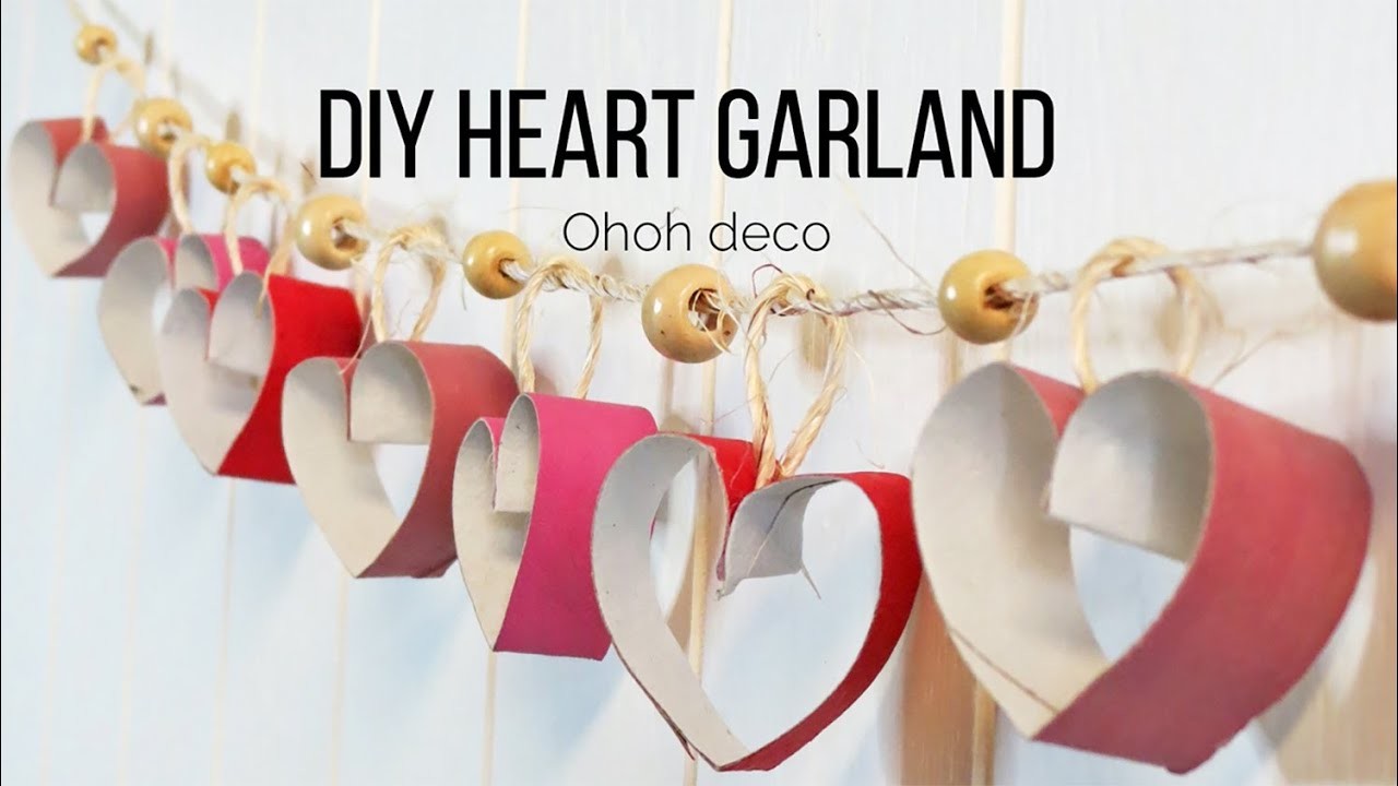 Heart garland DIY