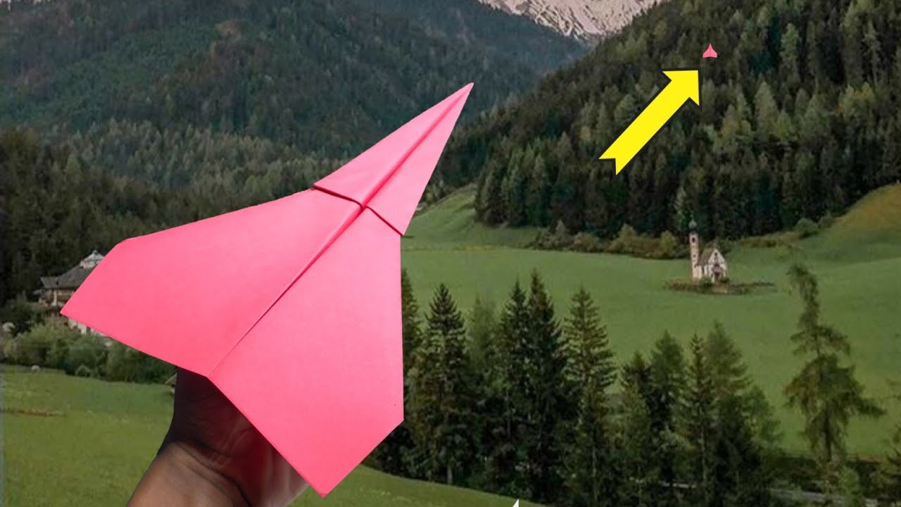 How to Fold a paper airplane that flies forever, folding paper plane