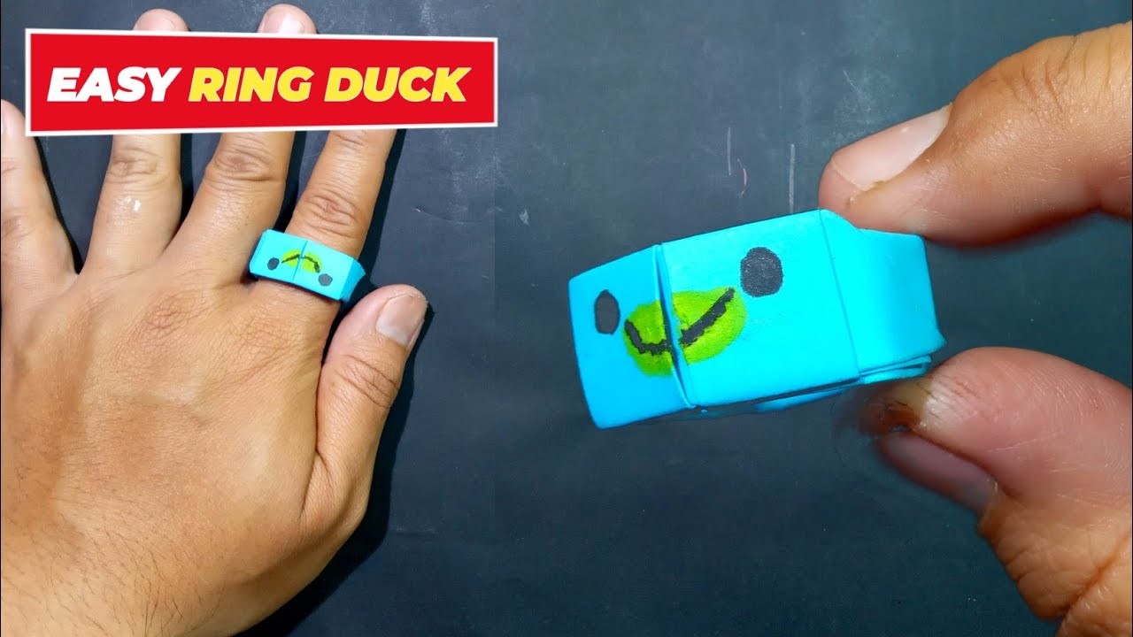 How to make a Paper Duck Ring - Hello Origami Lover