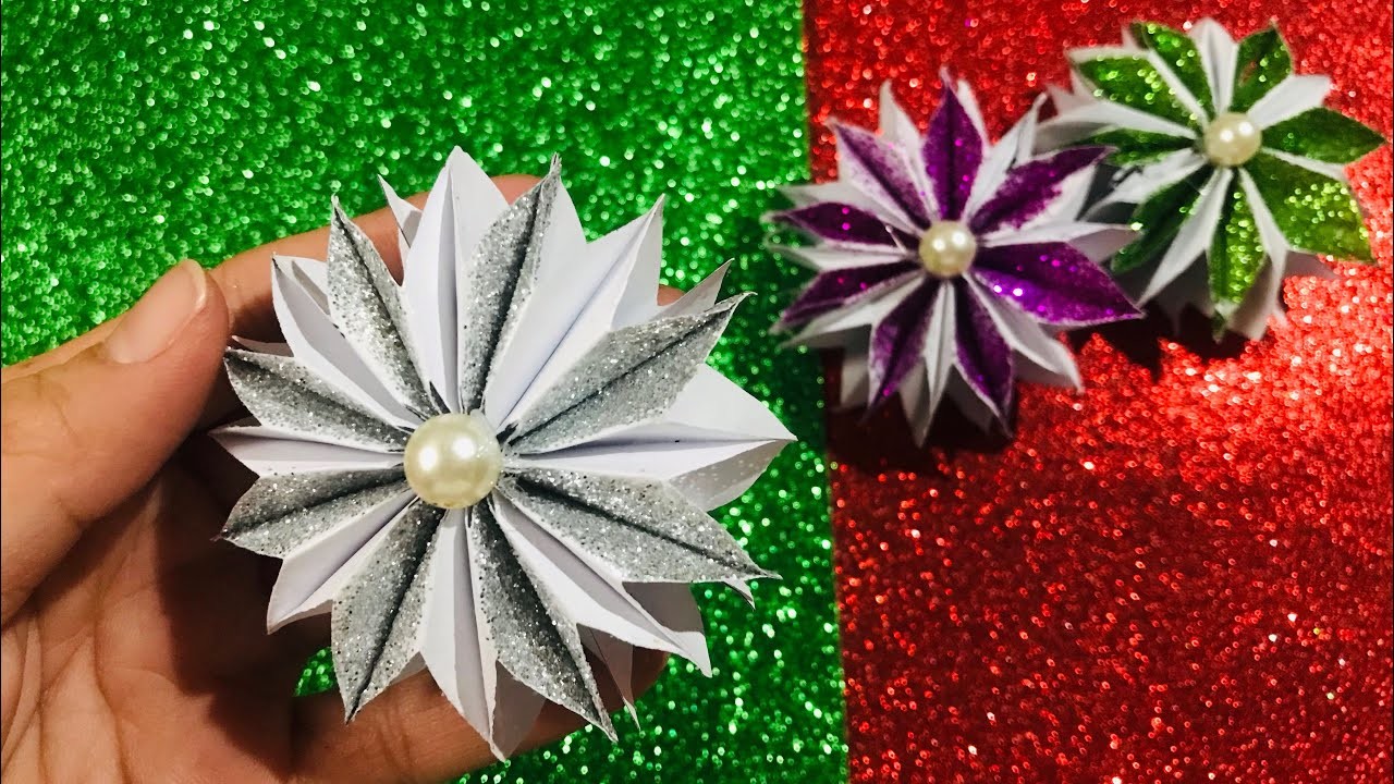 How to make paper star ornament | Christmas decoration ideas #papercrafts #ornament