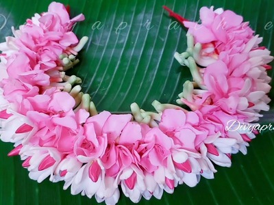 How to string flower mala for God.fresh flower Garland.arali.sampangi poo malai.temple Garland.pooja