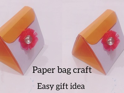 How to wrap a cute gift | Mini paper bag | Gift wrapping idea