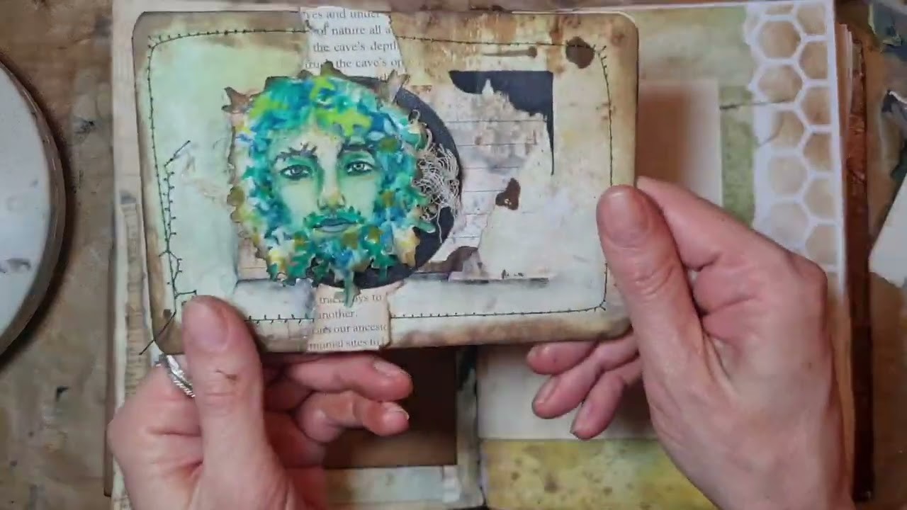 Make your own Book of Shadows #7 Green Man Pocket Page, (scrapbooking)