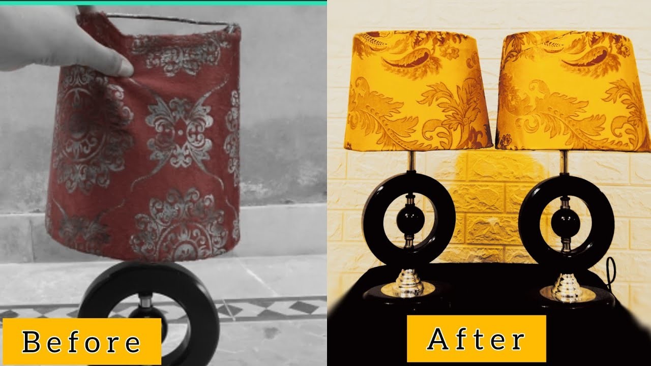 Old lamp Transformation|| Diy Table lamp ideas -Diy home tutorial #homedecor #interiordesign #diy