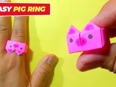 Origami Ring Pig - Hello Origami Lover