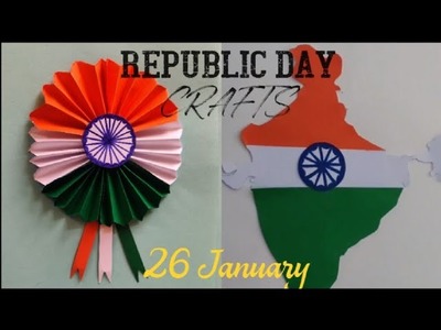 Republic day craft????????| Happy Republic Day|Republic Day decorations|Republic Day tricolor badge#viral