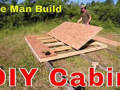 Start To Finish Off Grid Tiny Cabin Build | MY DIY