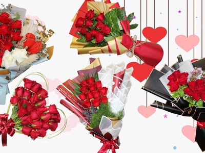 Top 5 Best Flower Bouquet for Valentine's Day | Flower Wrapping Techniques | Flower Arrangement