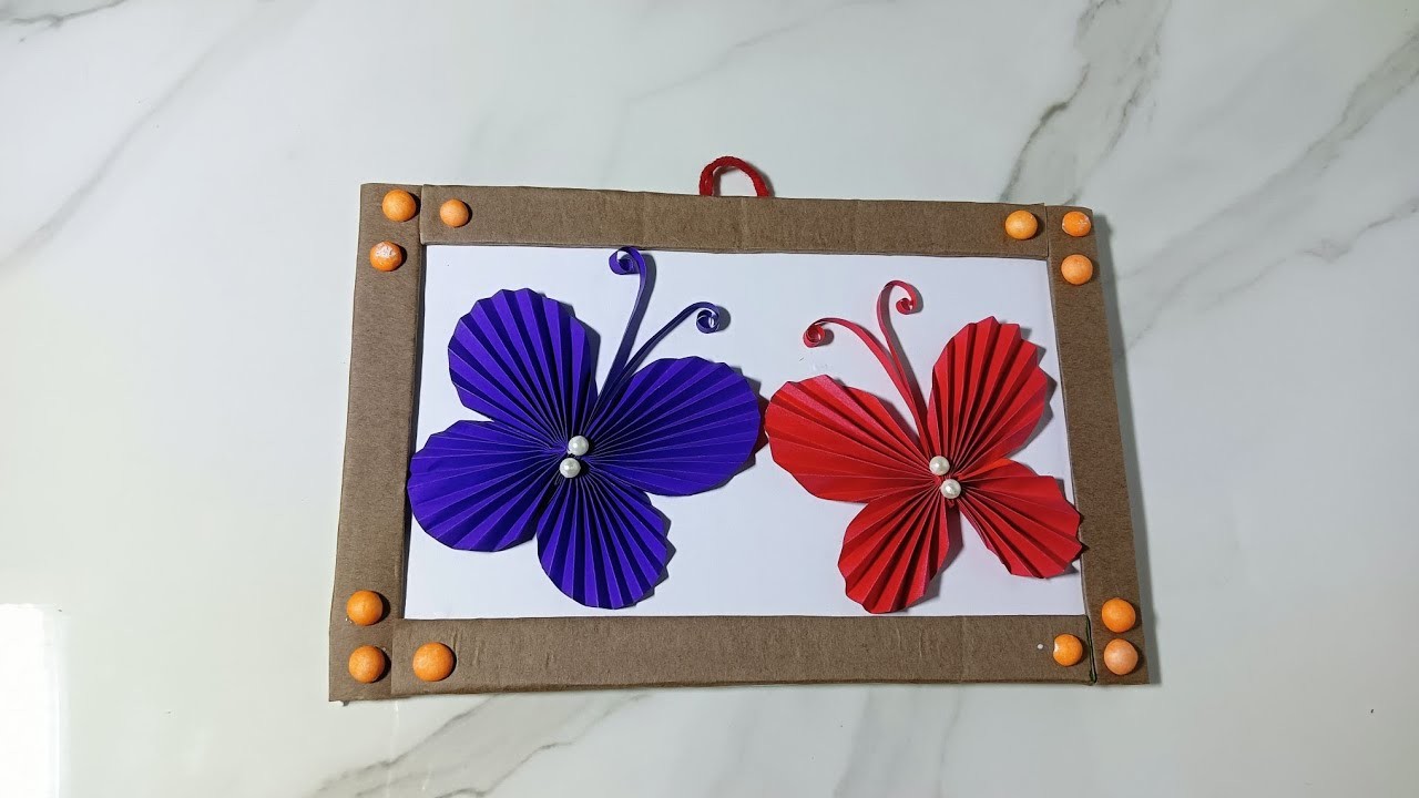 Unique wall hanging craft.Home decorations ideas.Butterfly craft @APARTSANDCRAFT