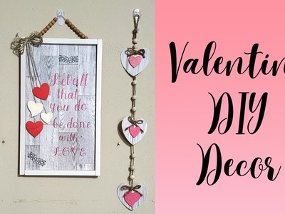 Valentine DIY decor for less than $10!!!