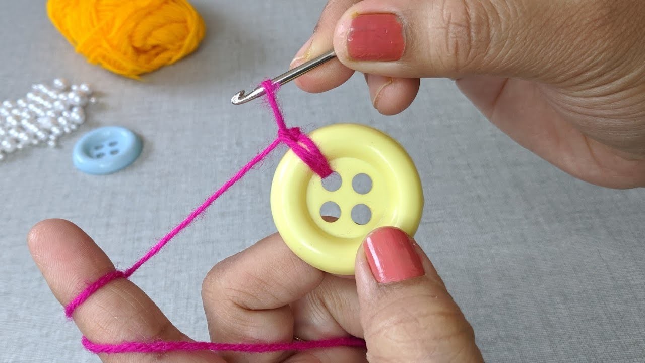 Amazing Hand Embroidery Flower design idea. Easy Hand Embroidery Flower design trick