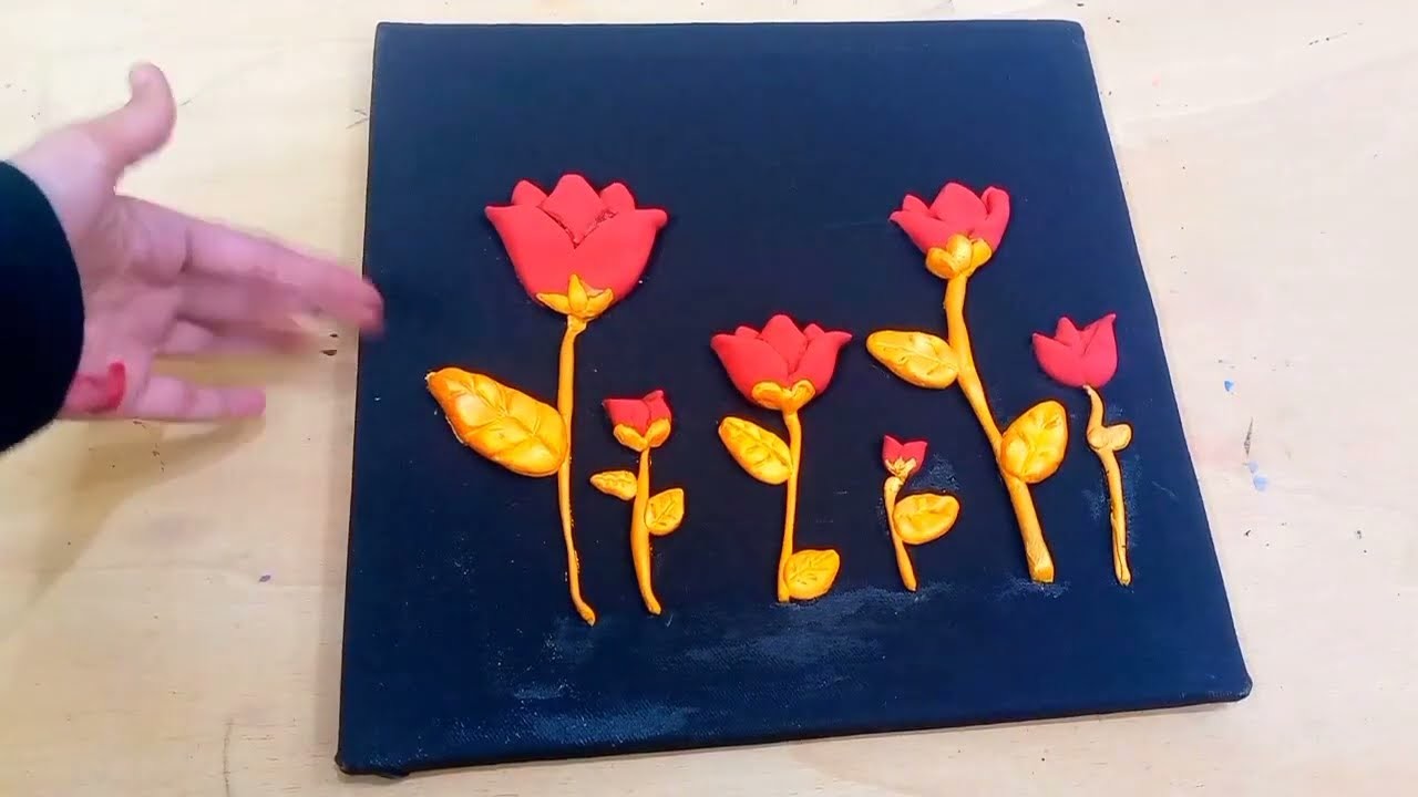 Awesome 3D art ???? on || CANVAS ||#videoonyoutube #mahnoorartandcraftideas